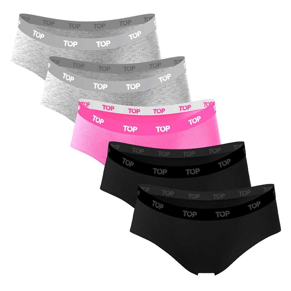 Pack 5 Calzón Pantaleta Mujer Top