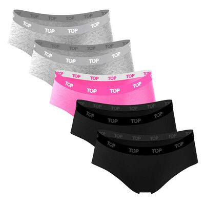 Pack 5 Calzón Pantaleta Mujer Top