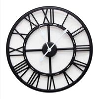 Reloj de Pared Plástico Vgo Circular 50 cm Negro