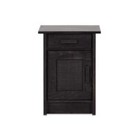 Velador Izquierdo CIC Milan 1 Cajón 1 Puerta Negro