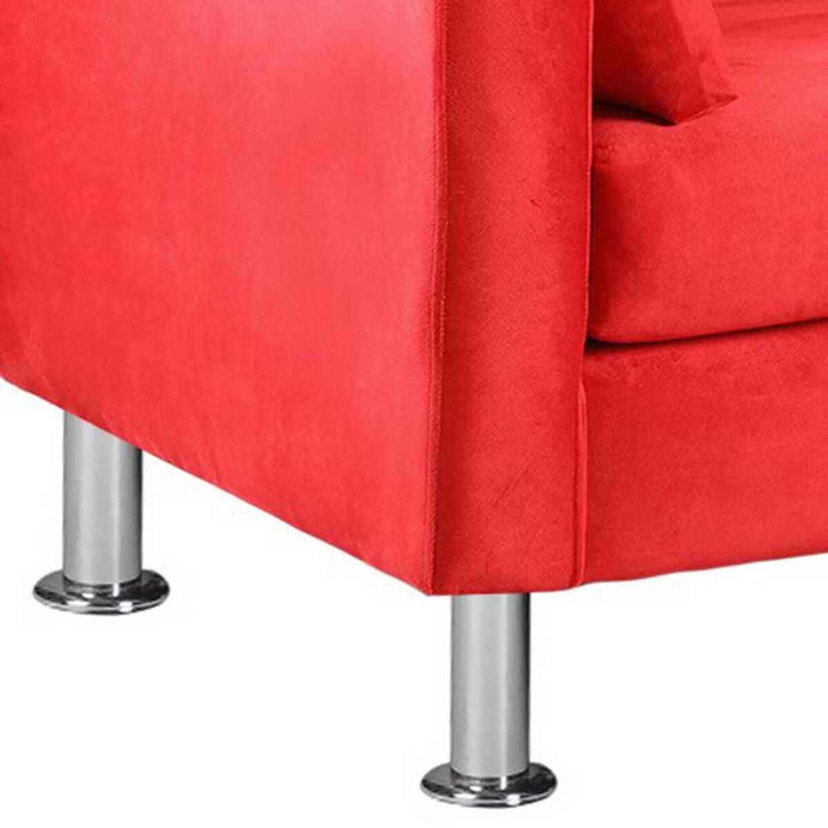 Sofá Bodevir Sky Felpa 12 3 Cuerpos Rojo