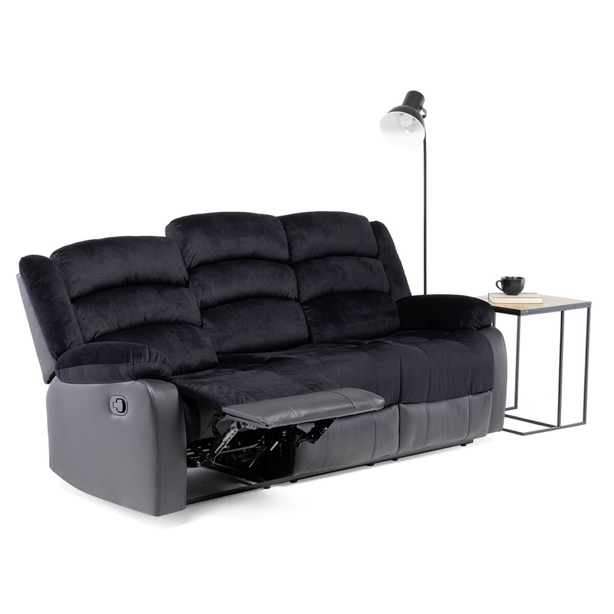 Sofa Reclinable VYS SPA Venom 3 Cuerpos Negro