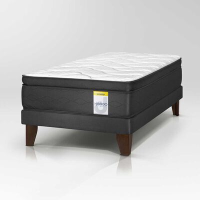 Cama Europea Drimkip 1 Plaza Hibrido Premium