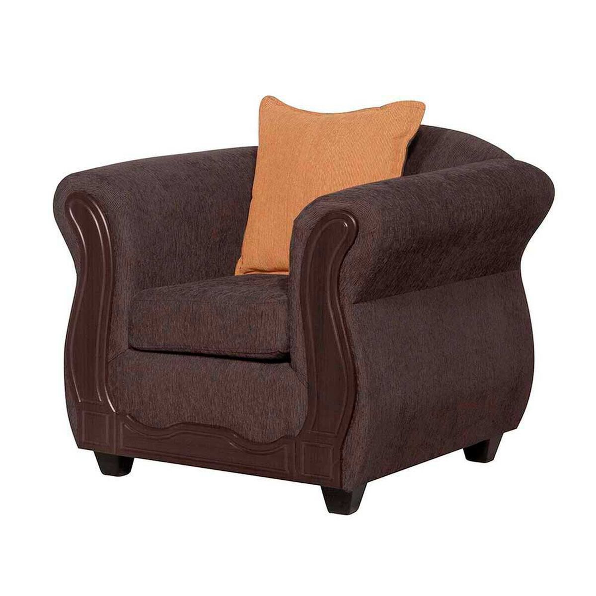 Juego de Living Black Factory Barcelona 6 Cuerpos Caf&eacute;