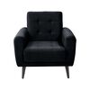 Poltrona Decocasa Livia E451 Negro