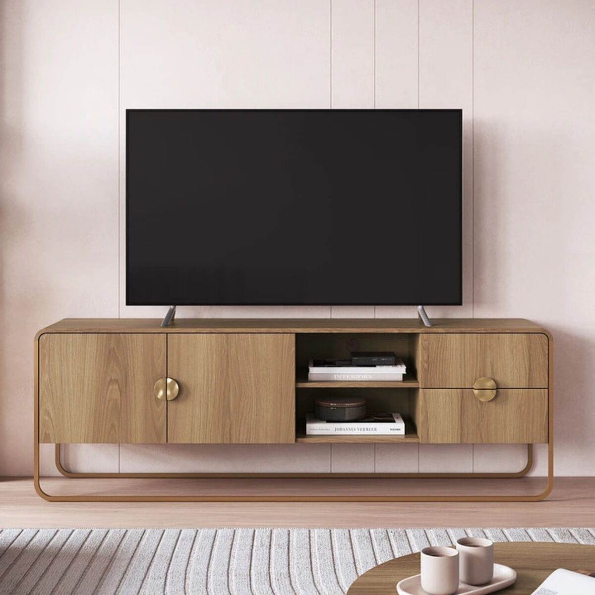 Rack Decocasa Luna Hasta 80" Natural