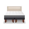 Cama Europea CIC Base Dividida 2 Plazas Anatomic + Respaldo Munich Alpino