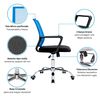 Silla de Escritorio Arthome Santiago Negra Azul