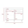 Mueble de Cocina Lavaplatos TuHome Orion 2 Puertas 1 Cajón Duna Blanco