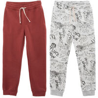 Pack 2 Pantalón Buzo de Algodón Niño Chess Grey Mlg N