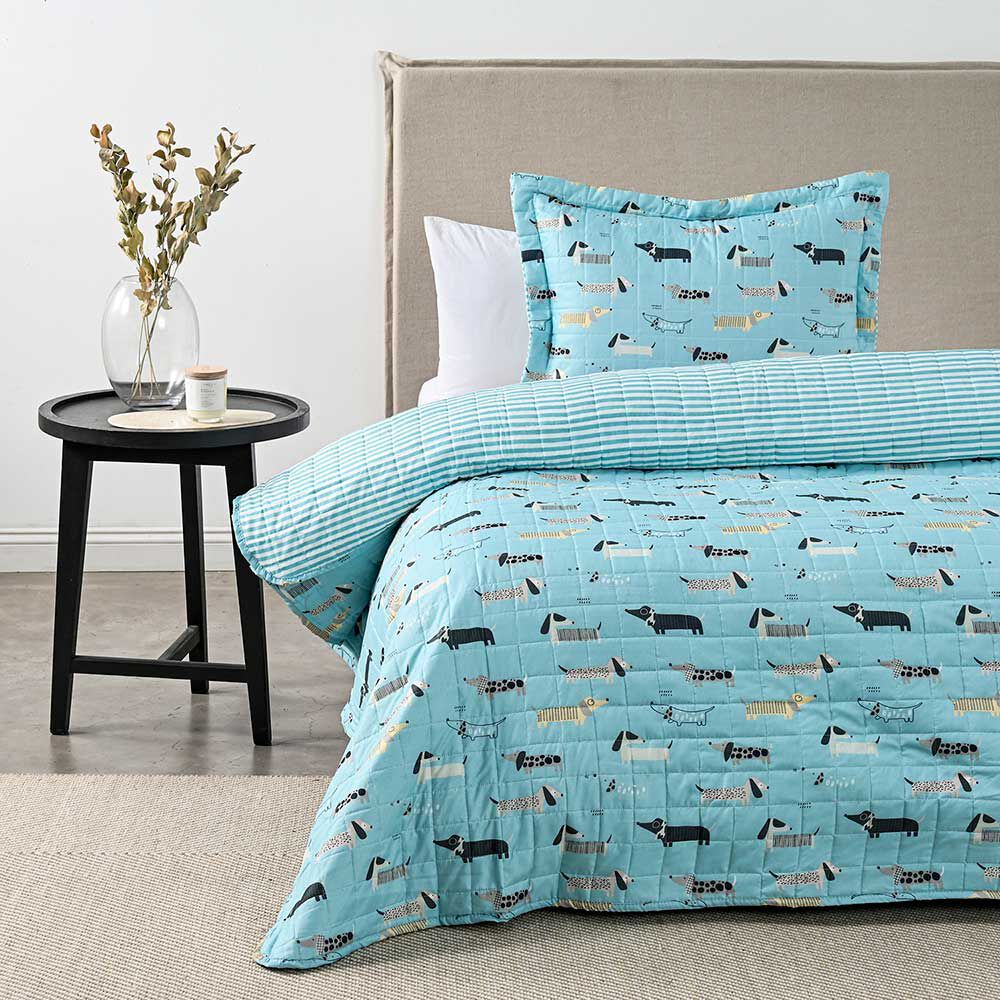 Quilt American Family 1.5 Plazas Dog