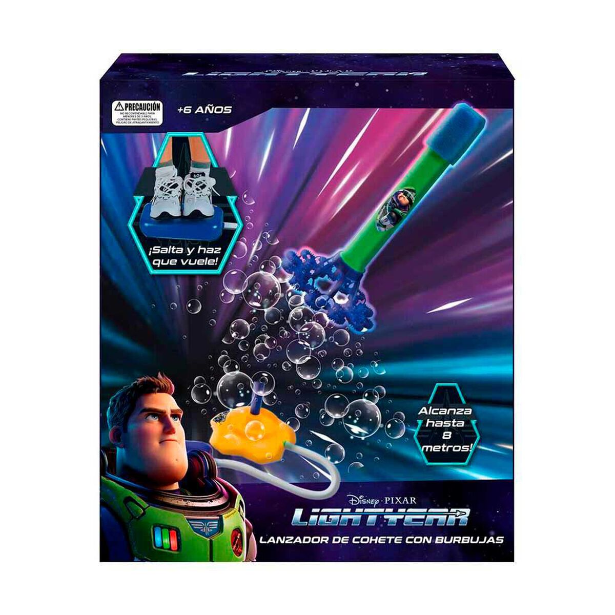 Lanzador de Cohete con Burbujas Lightyear Disney