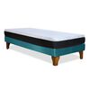 Cama Europea Latam Home 1,5 Plazas Zen Pro Turquesa