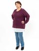 Sweater Con Aplique Botones Cuello Redondo Mujer Extralindas