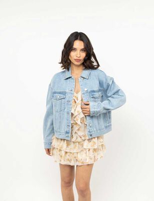 Imagen 1 del producto Chaqueta Denim Mujer Zibel Celeste