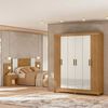 Closet Di Poretti Uriguai 6 Puertas 2 Cajones + Respaldo Ajustable