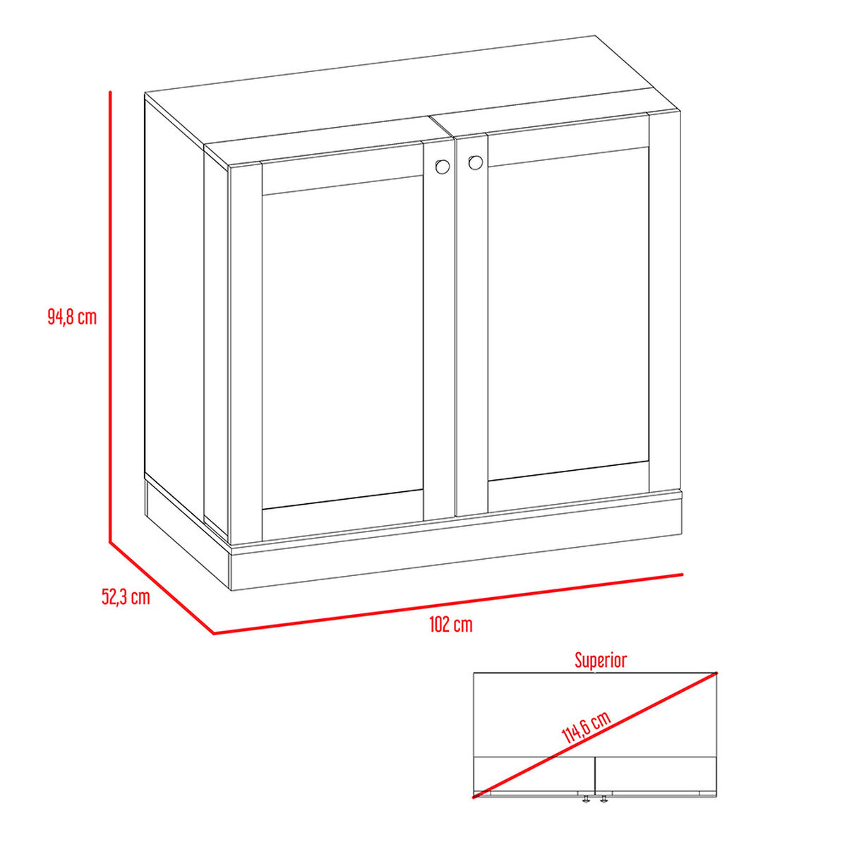 Mueble Bar TuHome Normandia