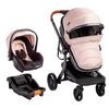 Coche Cuna Travel System Bebe Taurus con Base Beige Bebesit