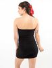 Vestido Corto Strapless Mujer Icono