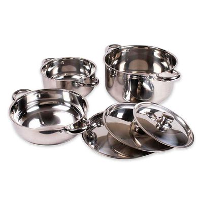 Imagen 2 del producto Batería Doral Malaga Acero Inoxidable 6 Piezas