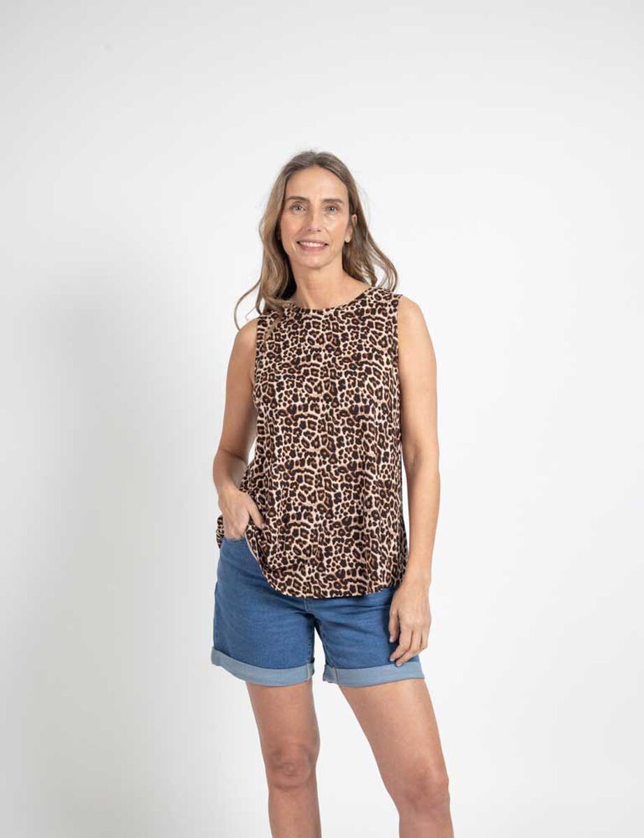 Polera Sin Mangas Mujer Portman Club