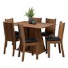 Juego de Comedor VekkaHome Angelo 6 Sillas Caf&eacute;