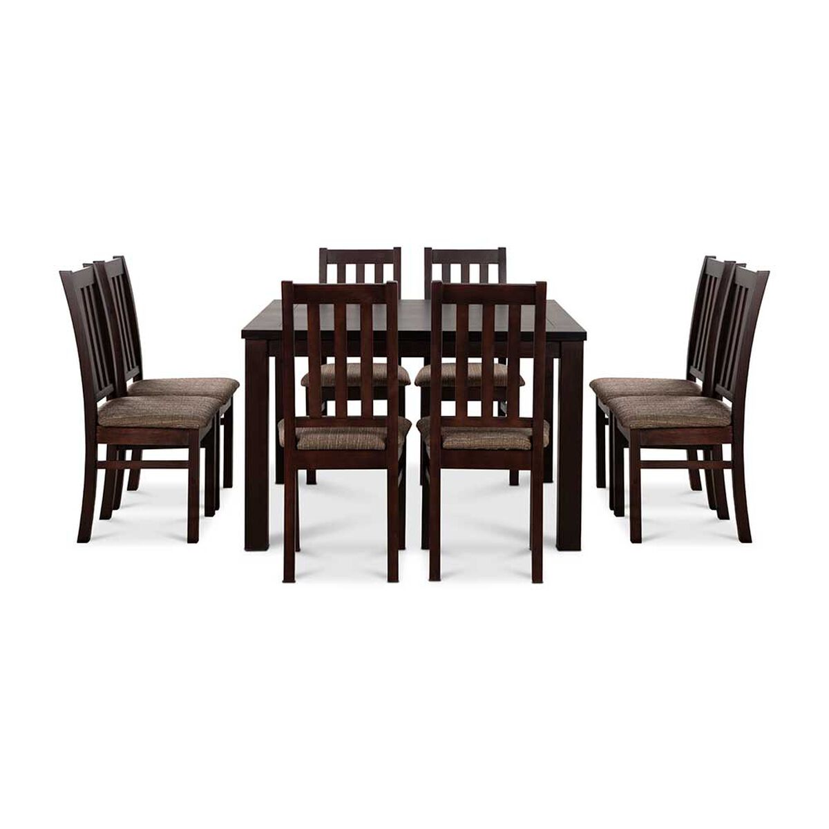Juego de Comedor CIC Ñuble Chocolate 8 Sillas