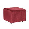 Juego de Living Diseño A&M Home Aries Sofá 3 Cuerpos + 2 Pouf 1 Cuerpo  Burdeo