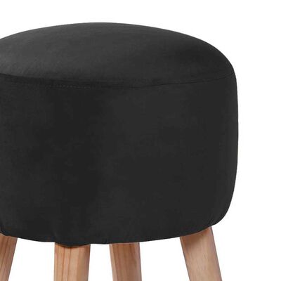 Imagen 2 del producto Pouf Latam Home Nantes Tela Velvet Negro