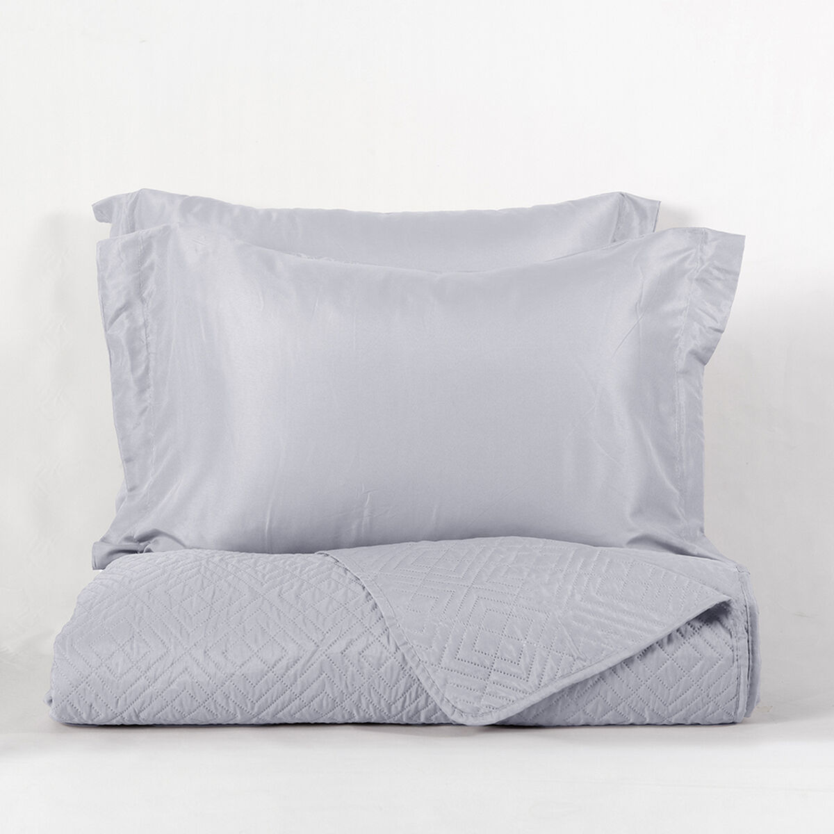 Cubrecama Mashini 1,5 Plazas LisoLiso Gris