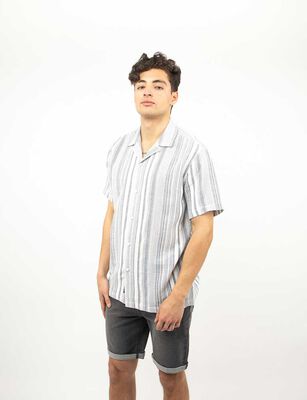 Imagen 1 del producto Camisa Estampada Manga Corta Hombre Ypsd Azul, Beige, Verde