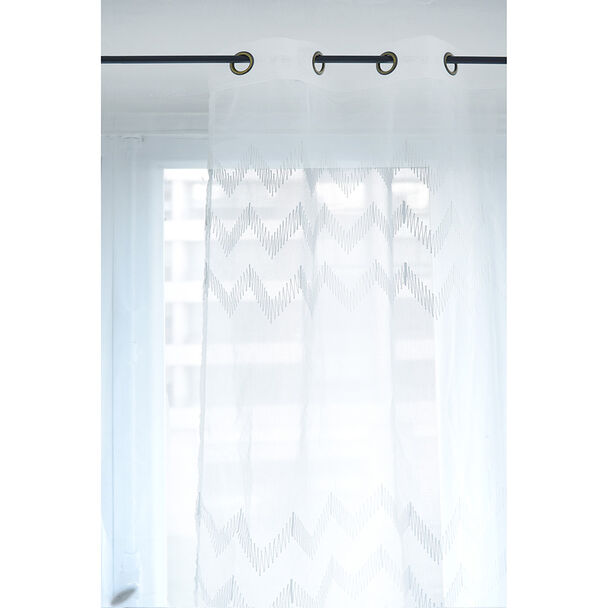 Cortina Velo Bordado Mashini 140 x 220 cm