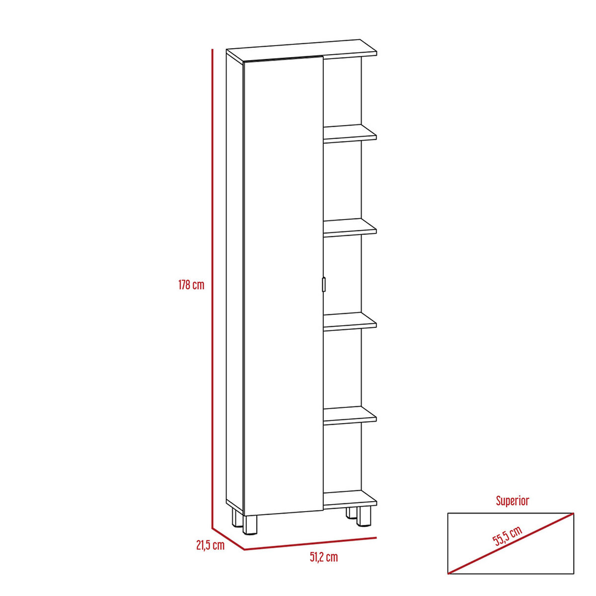 Combo Mueble de Cocina Kitchen 60 + Optimizador Bath 300 TuHome