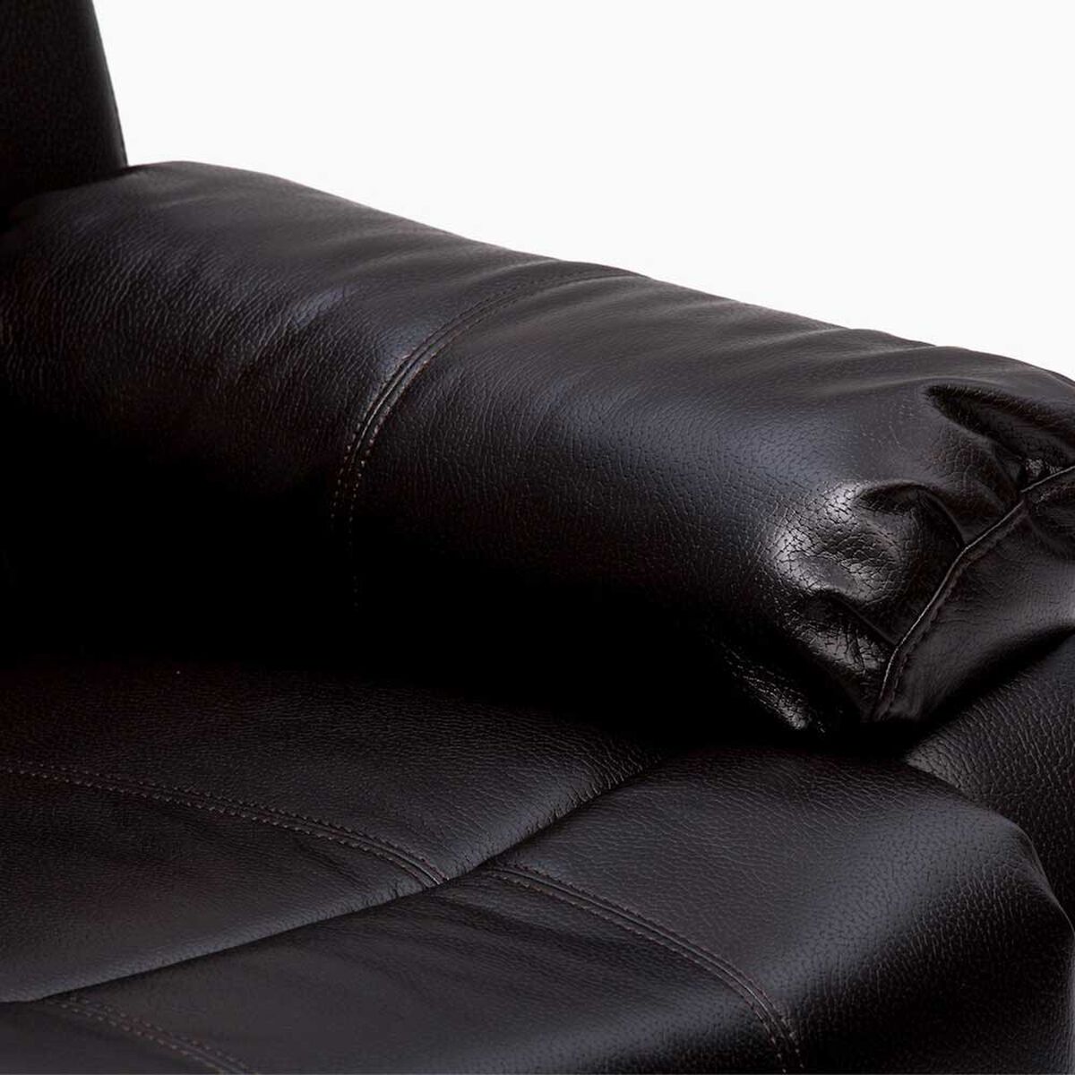 Juego de Living Reclinable Daniels Sof&aacute; 3 Cuerpos + 2 Bergers Roma Negro