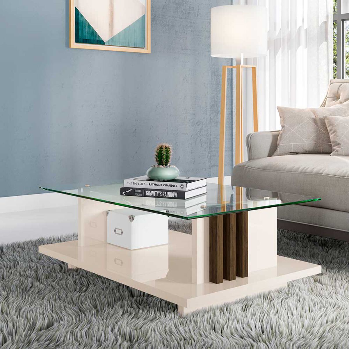 Mesa de Centro Altavision Frizz Off White Savana