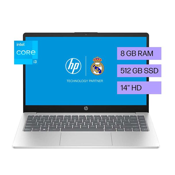 Notebook HP 14-ep0027la Intel Core i3 8GB 512GB SSD 14""