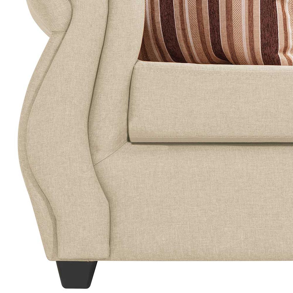 Sofá Seccional Deco Outlet Milán 5 Cuerpos Beige Claro