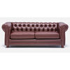 Sofá Barra Design Chesterfield 3 Cuerpos Café
