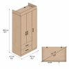 Closet Tuhome Houston 3 Puertas 2 Cajones Cartagena Wengue