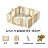 Corral Bebé 153x160cm con Accesorios Lubabycas