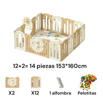 Corral Bebé 153x160cm con Accesorios Lubabycas