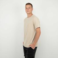 Polera Manga Corta Hombre Soviet Beige, Negro, Verde