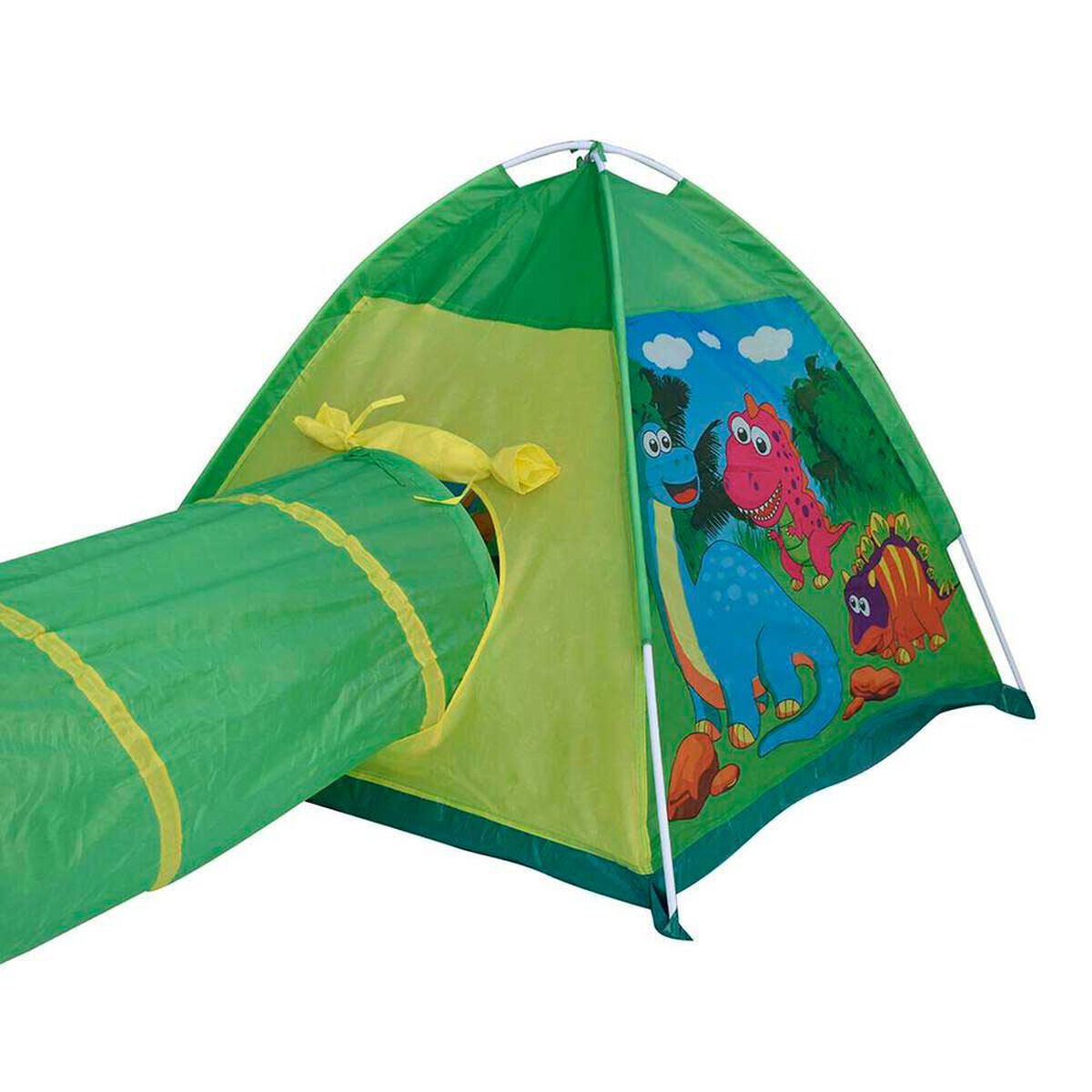 Tienda + Tunel Dinosaurio Verde Gamepower  170X112X94 cm