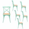 Set 6 Sillas Spazzio Retro Menta