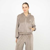 Polerón Deportivo Mujer Lotto Marron, Uva