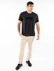 Polera Algodón Con Estampado Manga Corta Hombre Icono
