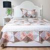 Quilt Doral Patchwork con Aplicaci&oacute;n Deluxe Compose D3 1,5 Plazas