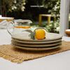 Set 4 Platos Simplit Siena Cerámica Gres 27,4 cm Beige