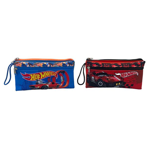 Estuche Doble Cierre Hot Wheels 2 Diseños Surtido