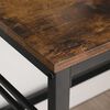 Escritorio Alto Fm Furniture Metalwood Colection Marrón Rústico